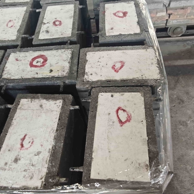 High Density Carbide Alloy Corundum Mullite Refractory Customized Ceramic Parts For Al2O3 Content 75%